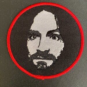Charles Manson embroidered 3" iron on patch